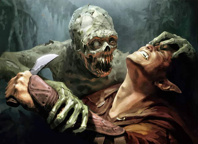 Telkis grapples with an undead horror.jpg
