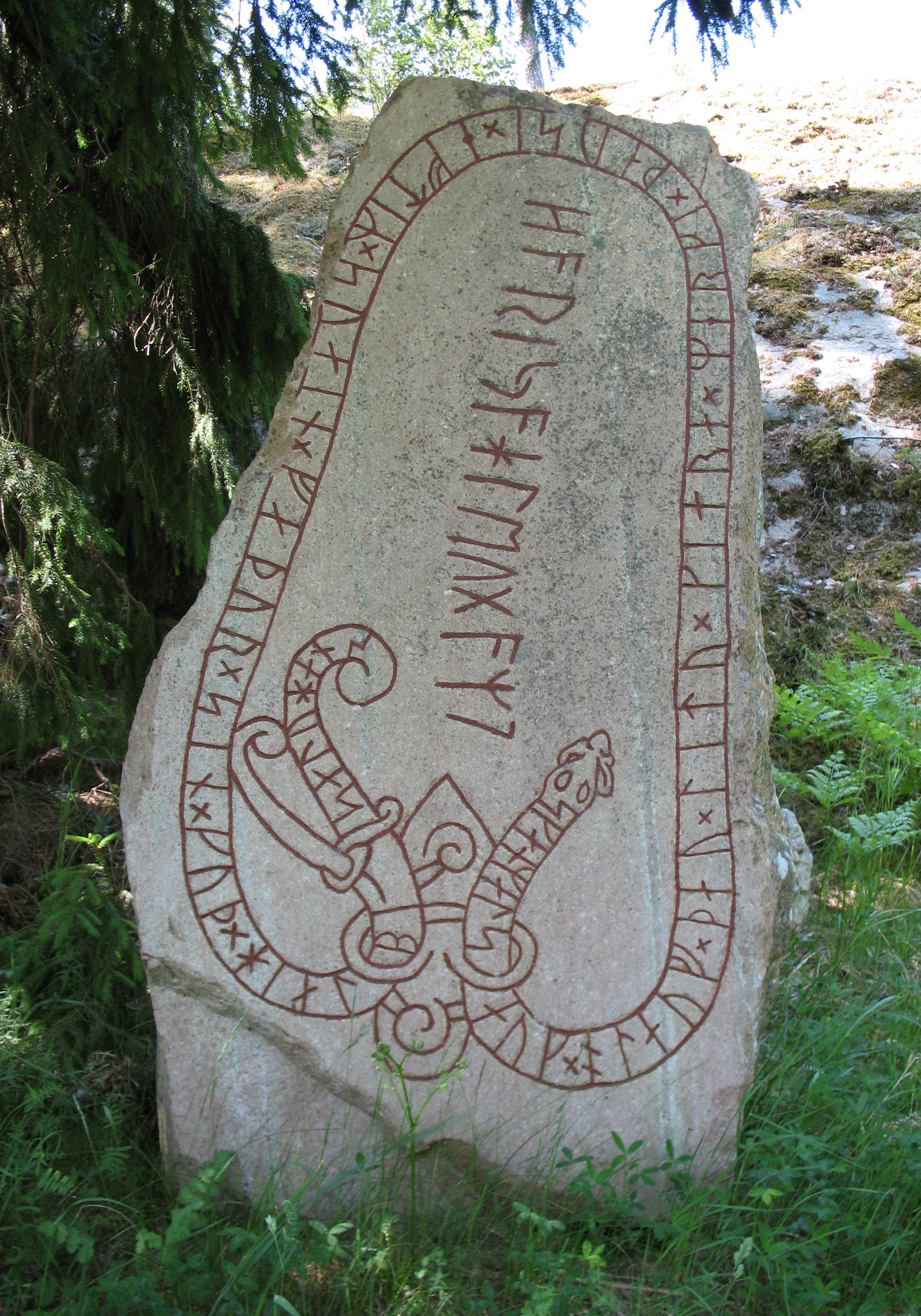 Runic stone. Nergal proverbs