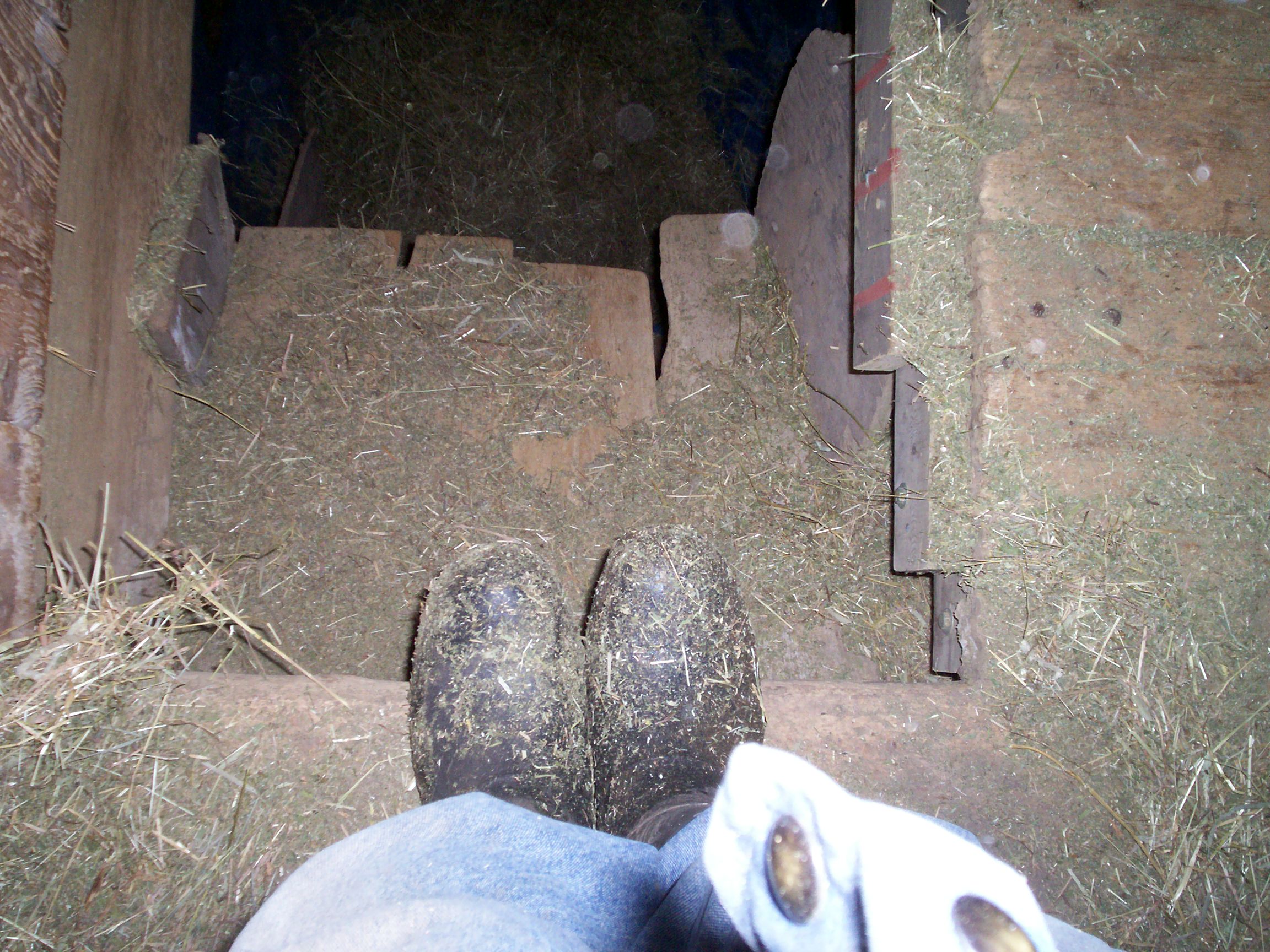 Far Barn trapdoor and tunnel