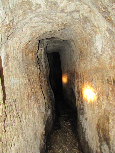 Inside the tunnel