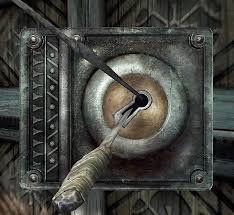 Secret door lock.