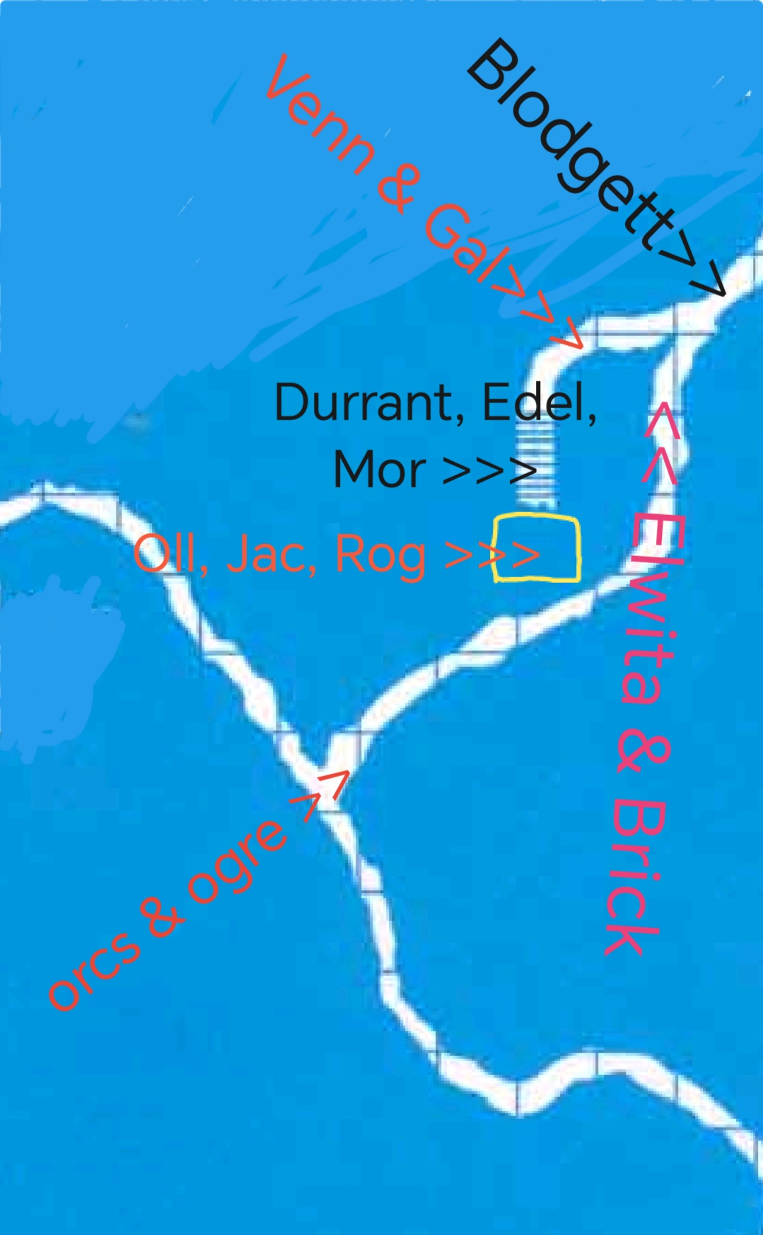 Tunnels position