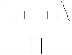 30 seconds sketch of the front wall.